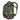 25L tactical backpack in green and brown camouflage with MOLLE front panel