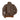 Brown leather A-2 jacket back view with ribbed hem and cuffs