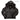 Black hooded sheepskin bomber jacket with faux-fur trim, front zip, and ribbed cuffs.