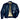 Women’s A-2 lambskin leather jacket, navy, front zip, two flap pockets