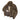 Brown leather A-2 bomber jacket with visible lining, zip front and chest pocket.