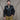 Men's A-2 pilot leather jacket, dark, stand collar, front zipper, chest flap pockets
