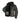 Black shearling leather jacket with zip front, fleece-lined collar, and side pockets