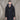 Navy wool double-breasted peacoat with wide collar and six-button front