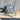 Salt-and-pepper canvas shoulder bag with front pocket and adjustable strap