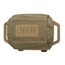 Horizontal medical pouch in olive green with “MED” patch and side carry handles