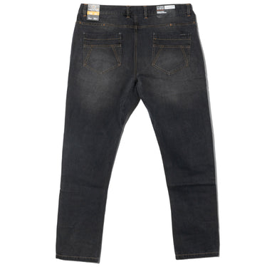 Black jeans pants with classic pockets and straight leg