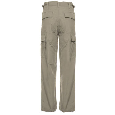 BDU cotton ripstop pants in light khaki, cargo pockets at thighs