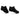 No-show socks in black with cushioned sole and low-cut ankle opening