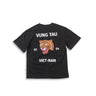 Black souvenir T-shirt with tiger face and “VUNG TAU” “VIET-NAM” back print