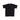 Black short-sleeve T-shirt with small multicolor 'NAVY' graphic on chest