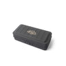 Black precision tool set storage case with lid and molded grip details