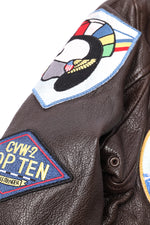 Cockpit USA Movie Hero Top Gun Navy G-1 Leather Jacket