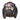 Brown leather G-1 jacket with shearling collar and embroidered back patches