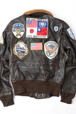 Cockpit USA Movie Hero Top Gun Navy G-1 Leather Jacket