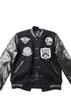 Cockpit USA Top Gun Stealth Varsity Leather Jacket