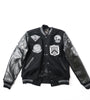 Cockpit USA Top Gun Stealth Varsity Leather Jacket