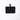 Black trip wallet pouch with elastic cord closure and small logo patch