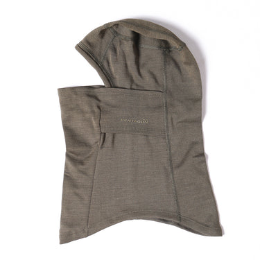 Pentagon Eris Nomex balaclava, gray face-covering hood with front panel
