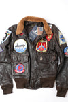 Cockpit USA Movie Hero Top Gun Navy G-1 Leather Jacket