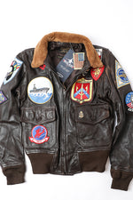 Cockpit USA Movie Hero Top Gun Navy G-1 Leather Jacket