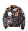 Cockpit USA Movie Hero Top Gun Navy G-1 Leather Jacket