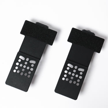Obsidian black wall holster mount pair with perforated front panels