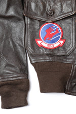 Cockpit USA Movie Hero Top Gun Navy G-1 Leather Jacket