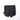 Black double MOLLE multi pouch with three front panels and vertical webbing straps