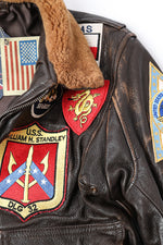 Cockpit USA Movie Hero Top Gun Navy G-1 Leather Jacket