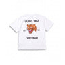 White souvenir T-shirt with tiger face and “VUNG TAU” “VIET-NAM” back print