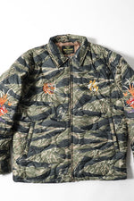 Houston Nylon Vietnam Skull Quilted Jacket