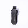 Black single pistol magazine pouch with top carry strap and stitched front cover