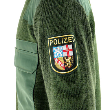 像新的帶有徽章的德國警察羊毛套頭衫