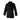 Dark wool peacoat with double-breasted buttons and stand-up collar, front view