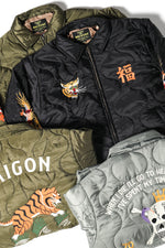 Houston Nylon Vietnam Tiger Quilted Jacket