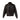 A-2 leather pilot jacket, dark brown front with stand collar and two chest pockets