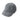Shadow grey folding baseball cap with hook-and-loop front patch