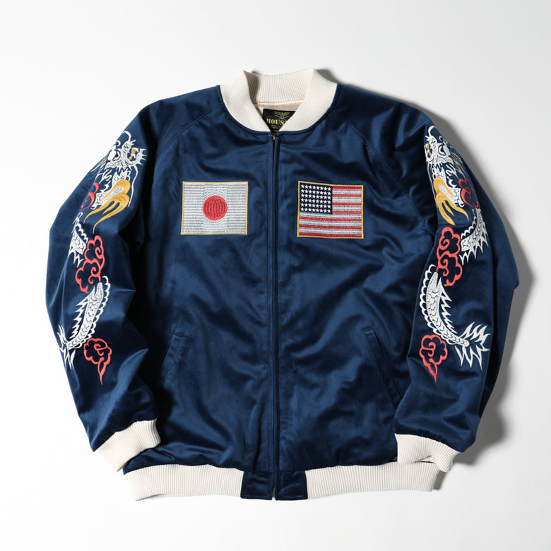 Houston Velveteen National Flag Souvenir Jacket