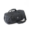 Packable 45L duffle bag, dark gray/black, front zip pocket and top grab handles