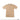 Tan tropical T-shirt with small chest print and multicolor flag sleeve patches