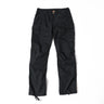 Pentagon BDU ripstop pants, black, cargo pockets and drawstring cuffs