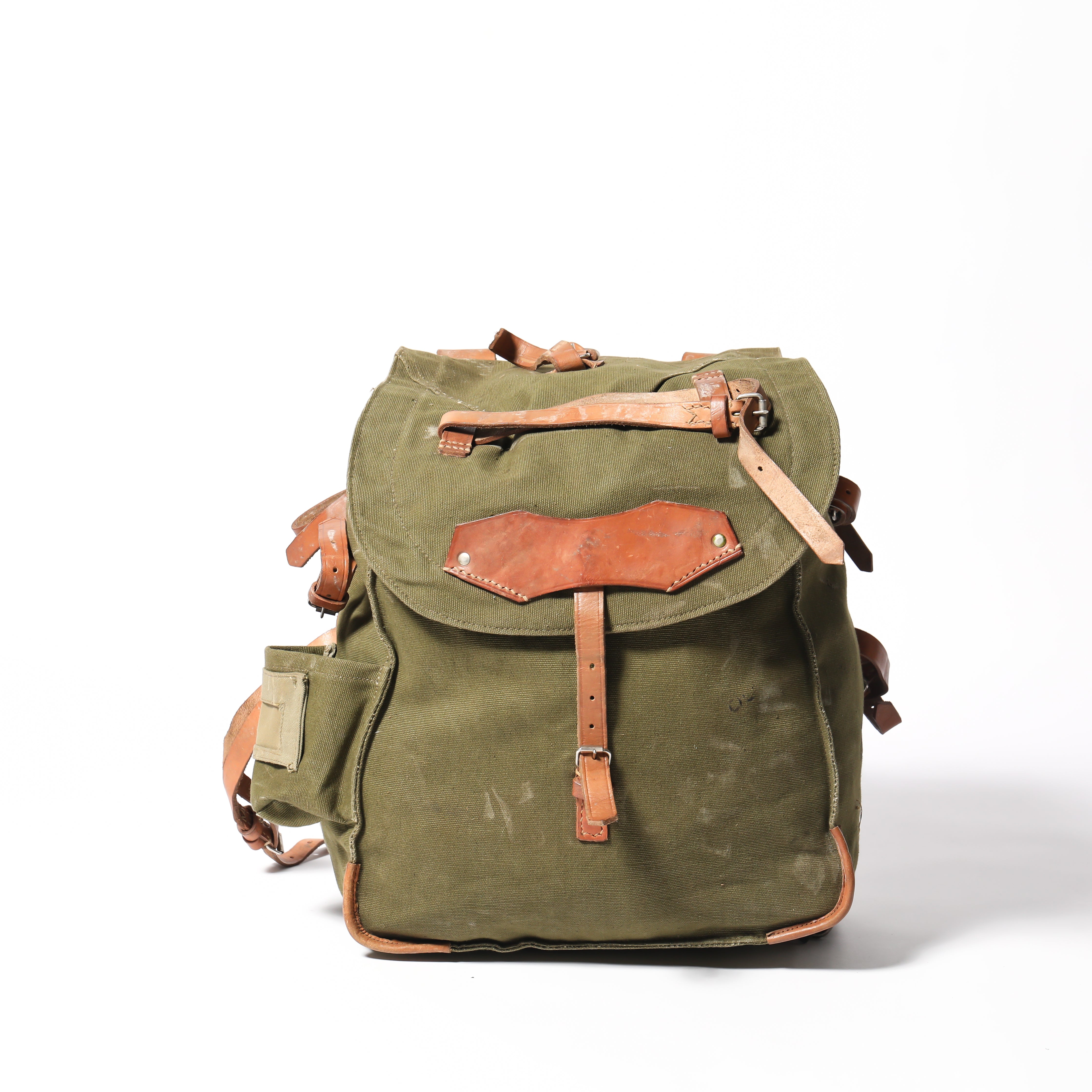 Romanian Rucksack Like New Romanian Army Leather Canvas Infantry Rucksack – Hong Kong MG ...