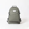 Army green mini 3 day backpack with top handle, front pocket, and side straps