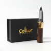Caliber Gourmet 1041 Bullet Folder Knife with Brown Wood Handle