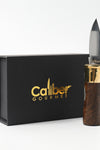 Caliber Gourmet 1041 Bullet Folder Knife with Brown Wood Handle