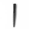 Black tactical bolt-action pen shown upright with pocket clip.