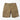 Cargo shorts, tan brown with multiple cargo pockets and button waist