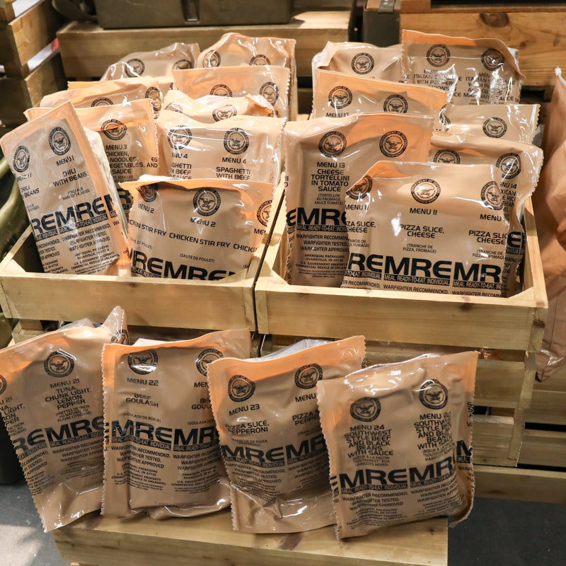 Limited Food Rations US Army MRE Individual Ready To Eat Emergency Survival Ration Meals ...