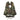Camouflage load-bearing vest back panel with belt webbing, grommets, and cord ties